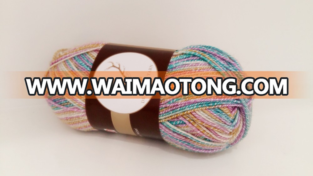 Colored bamboo wool knitting yarn,wool37.5%bamboo50%nylon12.5%